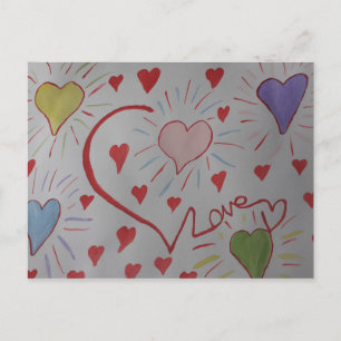 Love Hearts Briefkaart