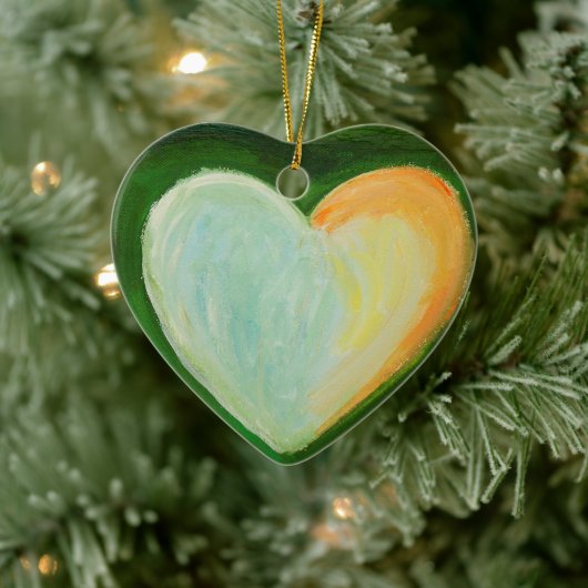 Love Hearts Custom Holiday Gift Ornaments Keramisch Ornament (Boom)