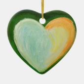 Love Hearts Custom Holiday Gift Ornaments Keramisch Ornament (Voorkant)