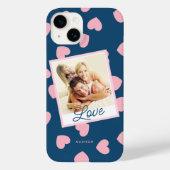 Love Hearts Custom Photo Hoesje-Mate iPhone Case C (Achterkant)