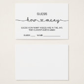 Love Hearts Devinez Combien De Baisers Cartes De J (Devant & derrière)