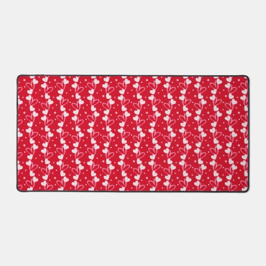 Love Hearts Doddles, Red, Desk Mat (Recto)