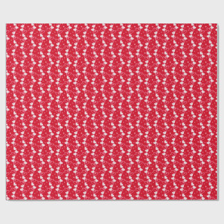 Love Hearts Doddles, Red, Wrapping Paper Cadeaupapier