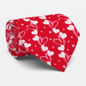 Love Hearts Doddles, Rood, Das (Opgerold)