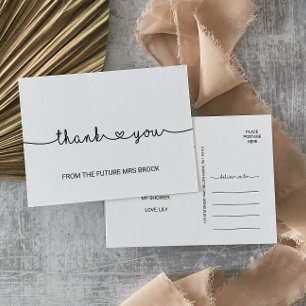 Love Hearts Eenvoudig Vrijgezellenfeest bruiloft D Briefkaart