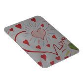 Love Hearts Flexible Photo Magnet (Côté Droit)