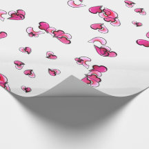 Love Hearts Forever Wrapping Paper