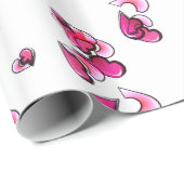 Love Hearts Forever Wrapping Paper Cadeaupapier (Rol Hoek)