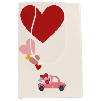 Love & Hearts Gift Bag Medium Cadeauzakje