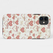 Love Hearts iPhone Case (Achterkant (horizontaal))