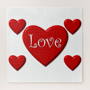 Love Hearts Jigzaag Puzzle Legpuzzel