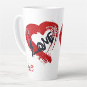 Love Hearts Latte Mug (Angle gauche)