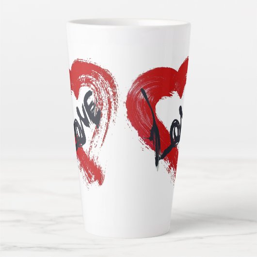 Love Hearts Latte Mug (Devant)