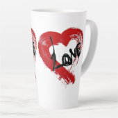 Love Hearts Latte Mug (Angle droit)