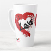 Love Hearts Latte Mug (Angle gauche)