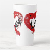 Love Hearts Latte Mug (Devant)