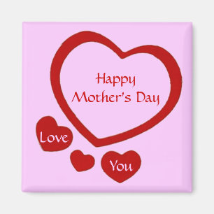 Love Hearts Moederdag Magnet Magneet