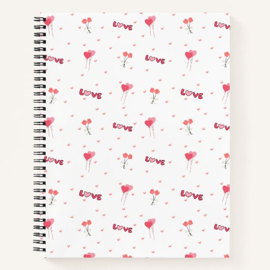 Love & Hearts Notebook Notitieboek (Voorkant)