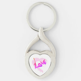 Love Hearts Rits Charm Sleutelhanger