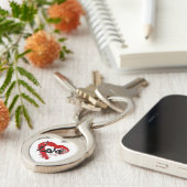 Love Hearts Rits Charm Sleutelhanger (Zijkant)