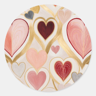 Love Hearts Ronde Sticker
