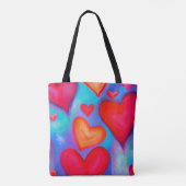 Love Hearts Sac fourre-tout (Dos)
