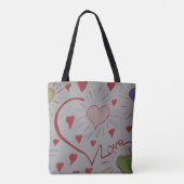 Love Hearts Sac fourre-tout (Dos)