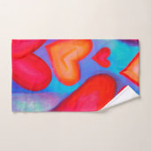 Love Hearts Serviette à main (Serviette à main)