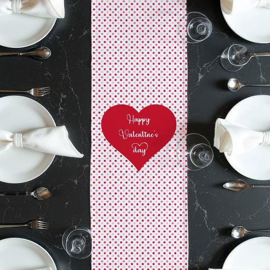 Love Hearts Table Runner Gift for Husband Lange Tafelloper