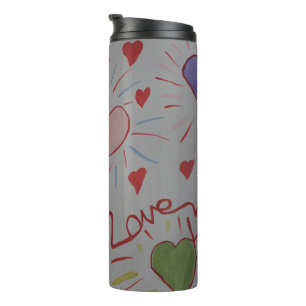 Love Hearts Thermal Tumbler Thermosbeker