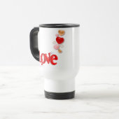 Love & Hearts Travel Mug Reisbeker (Voorkant links)