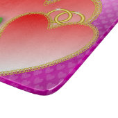 Love Hearts Valentijnsdag Snijplank (Hoek)