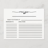 Love Hearts Vrijgezellenfeest Recipe Kaarten (Voorkant)