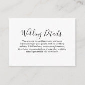 Love Hearts Weddenschap Details Enclosure Card Informatiekaartje (Voorkant)