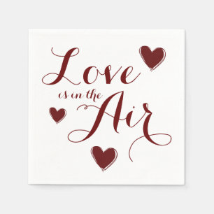 Love Hearts Weddenschap Paper Napkin Set Servet