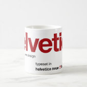 Love Helvetica Maroon Mug (Centre)