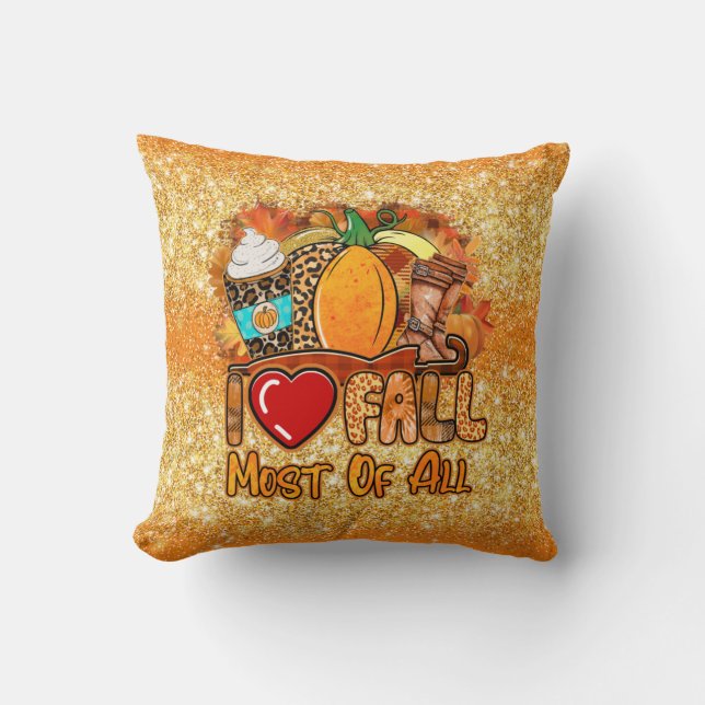 Love Herfst Autumn Customize Color Kussen (Voorkant)