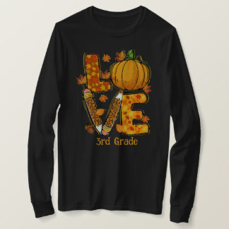 LOVE Herfst thema 3e klas docent lange mouw T-shirt