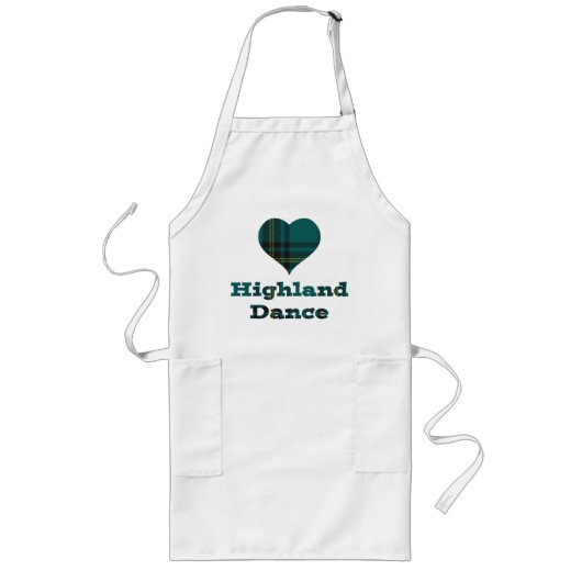 Love Highland Dance Lang Schort (Voorkant)