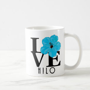 LOVE Hilo Blue Hibiscus 11oz Koffiemok