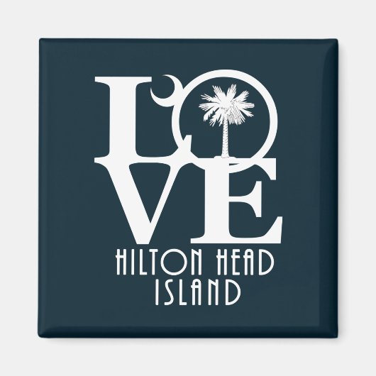 LOVE Hilton Head Island Magneet (Voorkant)
