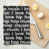 Love Hip Hop Music Theedoek (Quarter Fold)