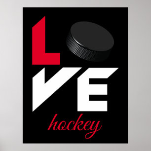 Love hockey poster