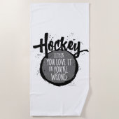 Love Hockey Strandlaken (Voorkant)