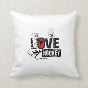 Love Hockey Swirl Kussen
