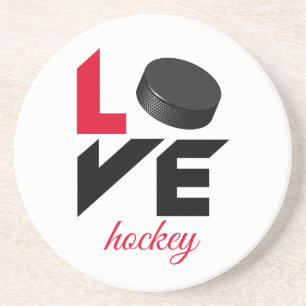 Love hockey zandsteen onderzetter