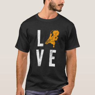 Love Holland Map Nederland Koningsdag King T-shirt