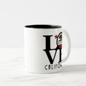 LOVE Hollywood California 11oz Mug (Devant droit)