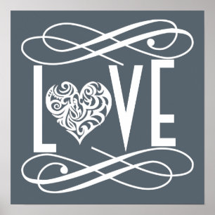 Love Home/Kantoor Decor Poster