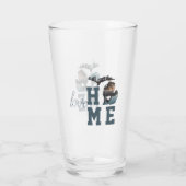 Love Home State of Michigan Silhouette with Photo Glas (Achterkant)